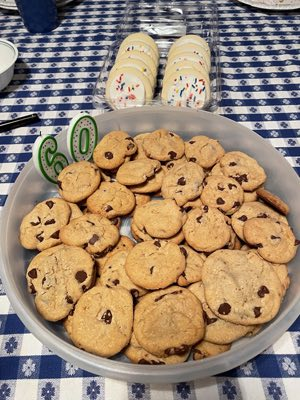 Chocolate chip cookies for Terry's birthday