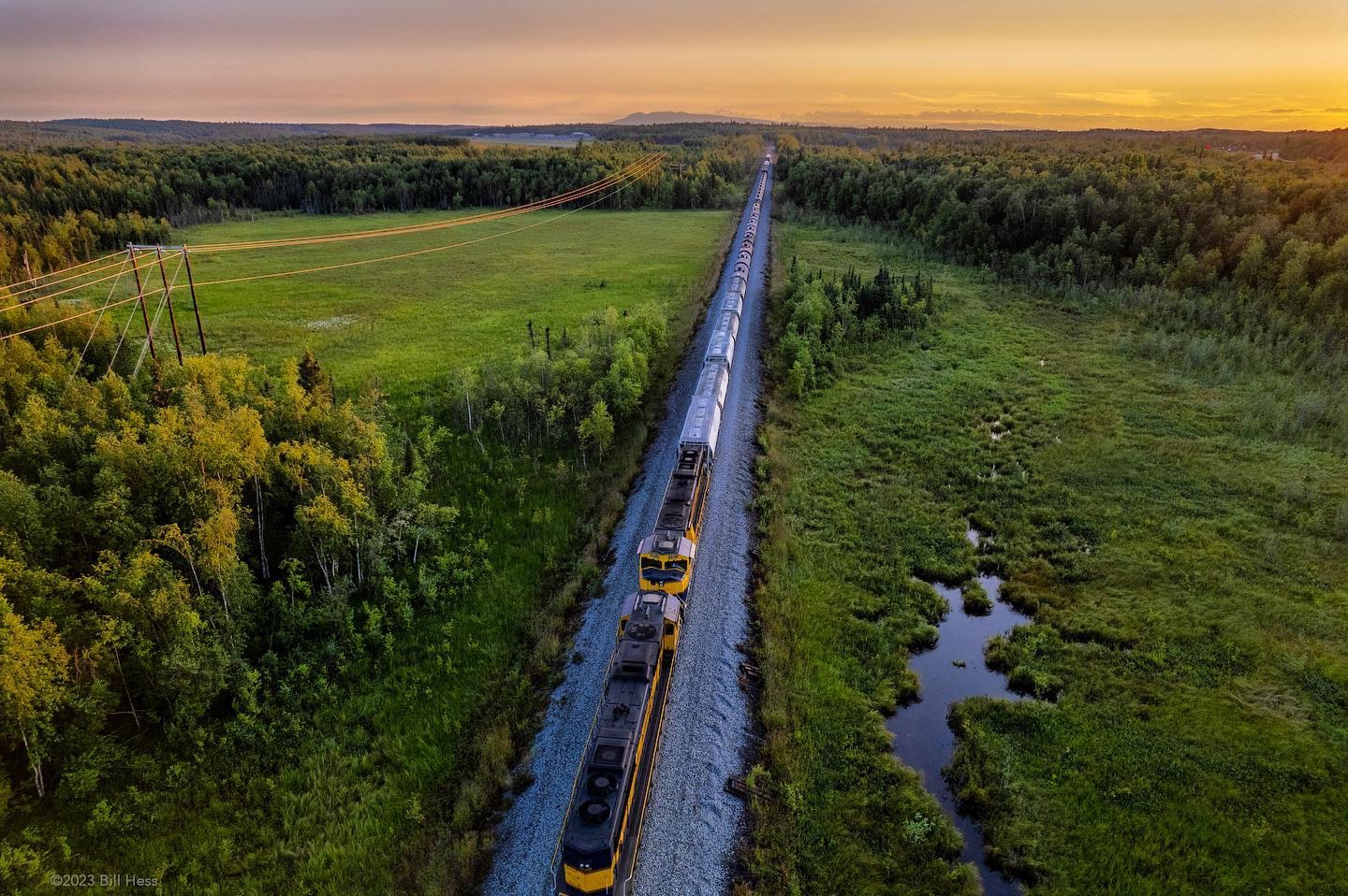 Aurora winter train