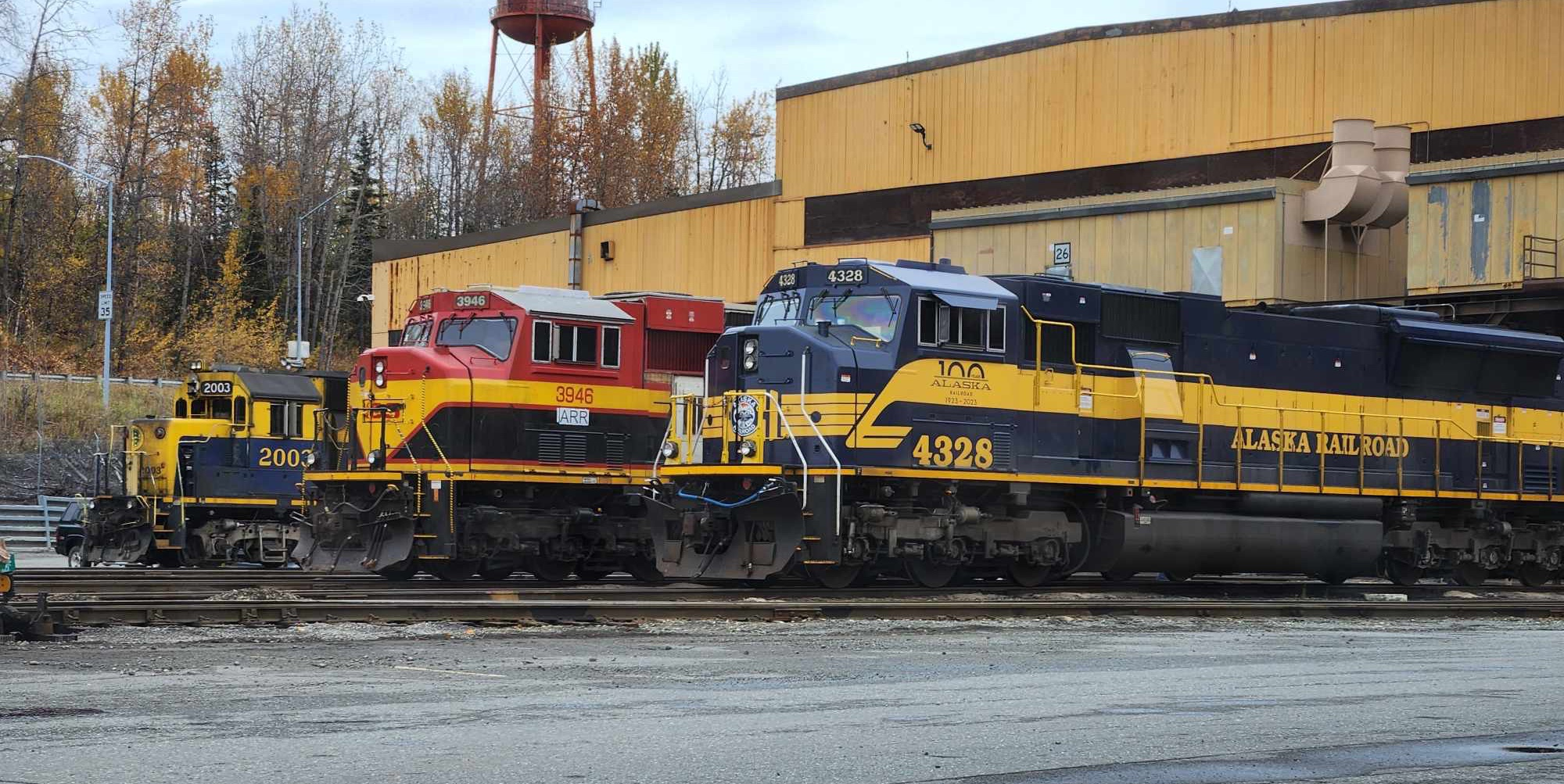 Three locomotives