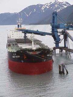 Loading coal