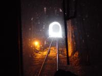 inside a tunnel