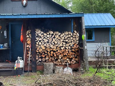 Stacking firewood